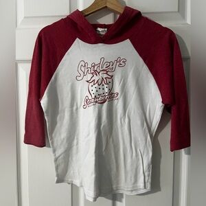 Vintage TILT Red and White Strawberry Hoodie